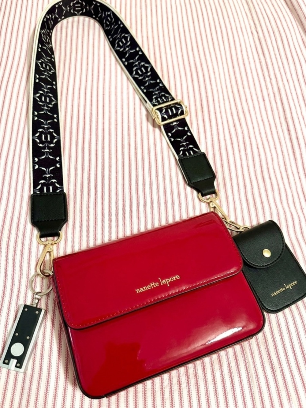 Nanette Lepore Wide Shoulder Strap Adjustable Replacement Belt For Any Purse